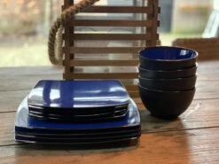 Camping Servies - 12 Delig – 100% Melamine Servies Set – Campingservies – Melamine Servies - Blue Ocean -Kampeeruitrusting 1200x900 33