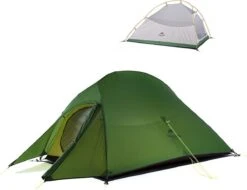Cloud Up 3 Upgraded - Naturehike® - Tent 3 Persoons - Lichtgewicht Tent - Incl. Grondzeil - 20D 4000MM - Outdoor Kampeertent - Waterdicht - Hiking & Wandelen -Kampeeruitrusting 1200x921