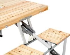 CAMPZ Fir Wood Picknicktafel, Bruin/grijs 13 CAMPZ Fir Wood Picknicktafel, Bruin/grijs -Kampeeruitrusting 1200x937 3