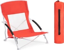 JEMIDI Lichtgewicht Inklapbare Draagbare Strandstoel - Opvouwbare Campingstoel Met Draagtas - Ademend En Comfortabel -Kampeeruitrusting 1200x943 4