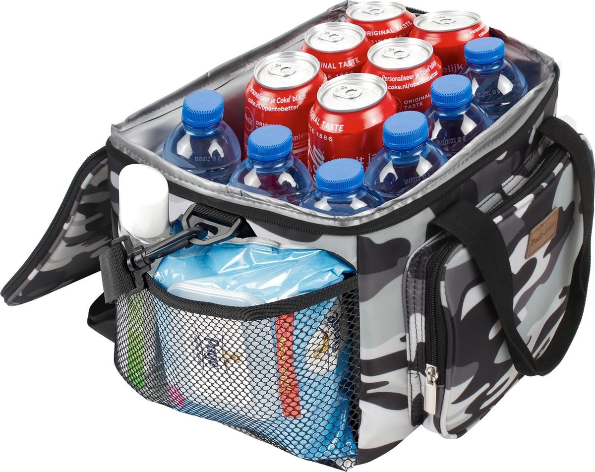 Packaway 4 Laags Geïsoleerde Koeltas - Lunchtas 15 Liter - Camouflage Grijs 4 Packaway 4 Laags Geïsoleerde Koeltas - Lunchtas 15 Liter - Camouflage Grijs - Afbeelding 4