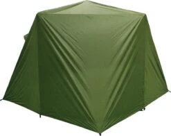 FisherPro Karpertent Met Stormcover – Vistent – Tent - Bescherming Tegen Zon En Wind – 100% Waterdichte Stormhoes – Met Handige Meeneemtas – Ook Geschikt Als Strandtent Of Festivaltent – Extra Veiligheid En Warmte Door Stormcover -Kampeeruitrusting 1200x953