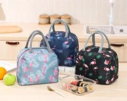 Koeltas - Lunchtas - Volwassenen En Kinderen - Compact & Handig: Zomer - Picknick -School - Lunch - Werk - Zwart Flamingo -Kampeeruitrusting 1200x963 3
