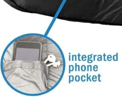 HikeMeister Mummy Slaapzak 1600 Gram - Kamperen - Zwart - Ca. 220 X 80 Cm - Met Binnenzak - Comfortzone: 0-15 Graden - Draagtas -Kampeeruitrusting 1200x964 1