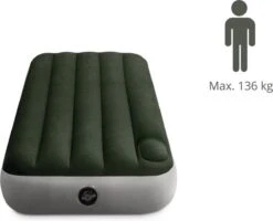 Intex Luchtbed - Downy - Formaat: Cot - B76 X L191 X H25 Cm - Ingebouwde Voetpomp- Met Reparatieset 12 Intex Luchtbed - Downy - Formaat: Cot - B76 X L191 X H25 Cm - Ingebouwde Voetpomp- Met Reparatieset -Kampeeruitrusting 1200x971