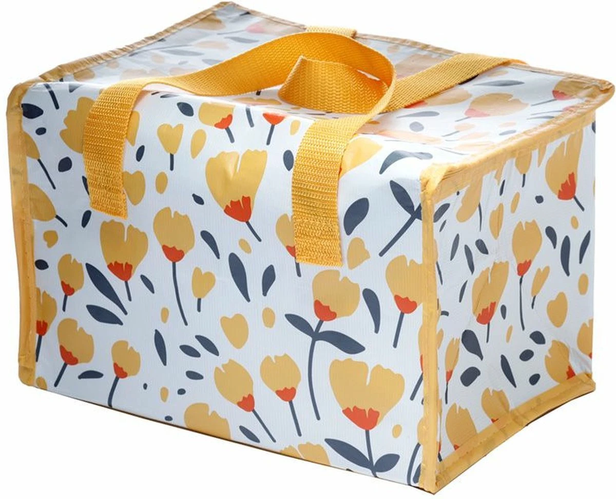 Kleine Lunch/sixpack Koeltas - Boterbloem Print - 20 X 30 Cm - 12 L 8 Kleine Lunch/sixpack Koeltas - Boterbloem Print - 20 X 30 Cm - 12 L - Afbeelding 8