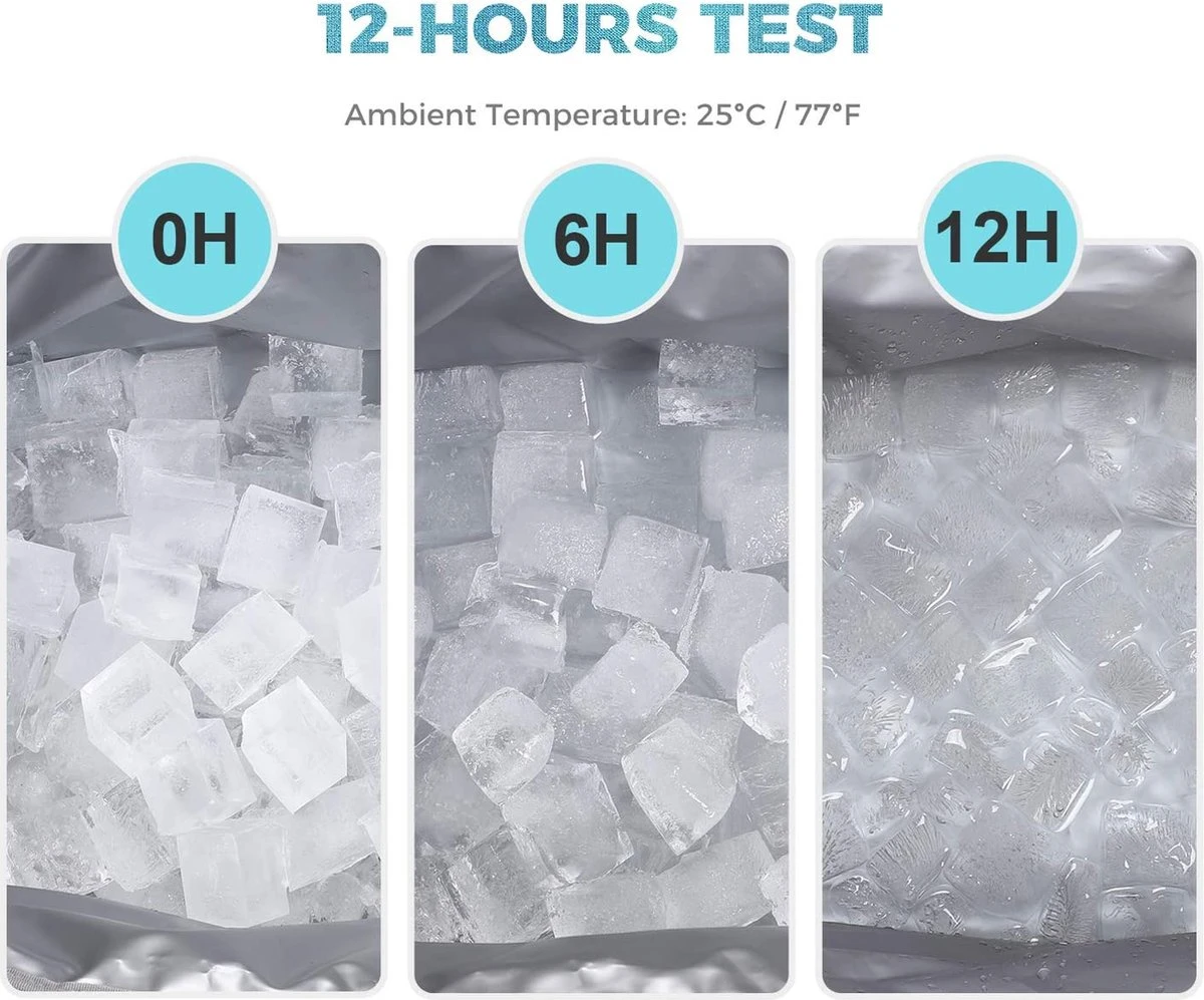 Lifewit Koeltas, 30 Liter, Groot, Opvouwbaar, Koelbox, Isolatietas, Picknicktas Voor Levensmiddelen, Grijs 3 Lifewit Koeltas, 30 Liter, Groot, Opvouwbaar, Koelbox, Isolatietas, Picknicktas Voor Levensmiddelen, Grijs - Afbeelding 3