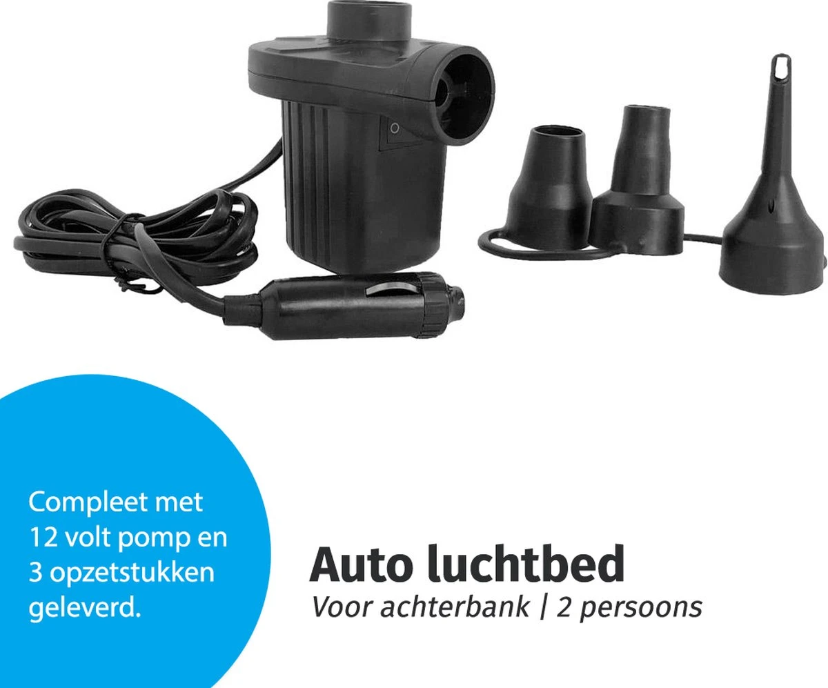 Auto Luchtbed Voor Achterbank - Met 12v Elektrische Pomp 4 Auto Luchtbed Voor Achterbank - Met 12v Elektrische Pomp - Afbeelding 4