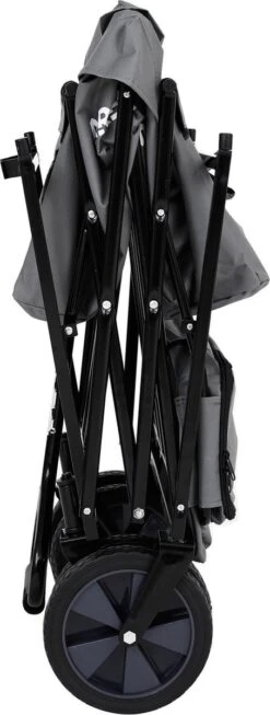 AREBOS Handwagen Vouwbare Dak Handwagen Vouwbare Trolley Uitrustingswagen Grijs -Kampeeruitrusting 454x1200