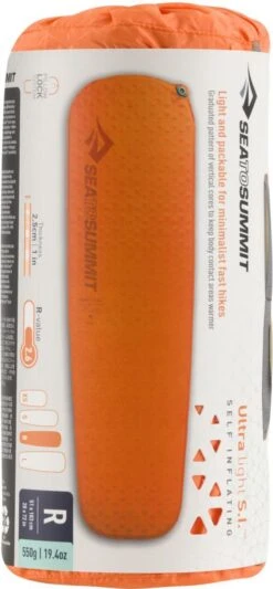 Sea To Summit UltraLight S.I. Regular - Zelf Opbaasbare Slaapmat - 2.5cm - 550g - Oranje 29 Sea To Summit UltraLight S.I. Regular - Zelf Opbaasbare Slaapmat - 2.5cm - 550g - Oranje -Kampeeruitrusting 556x1200