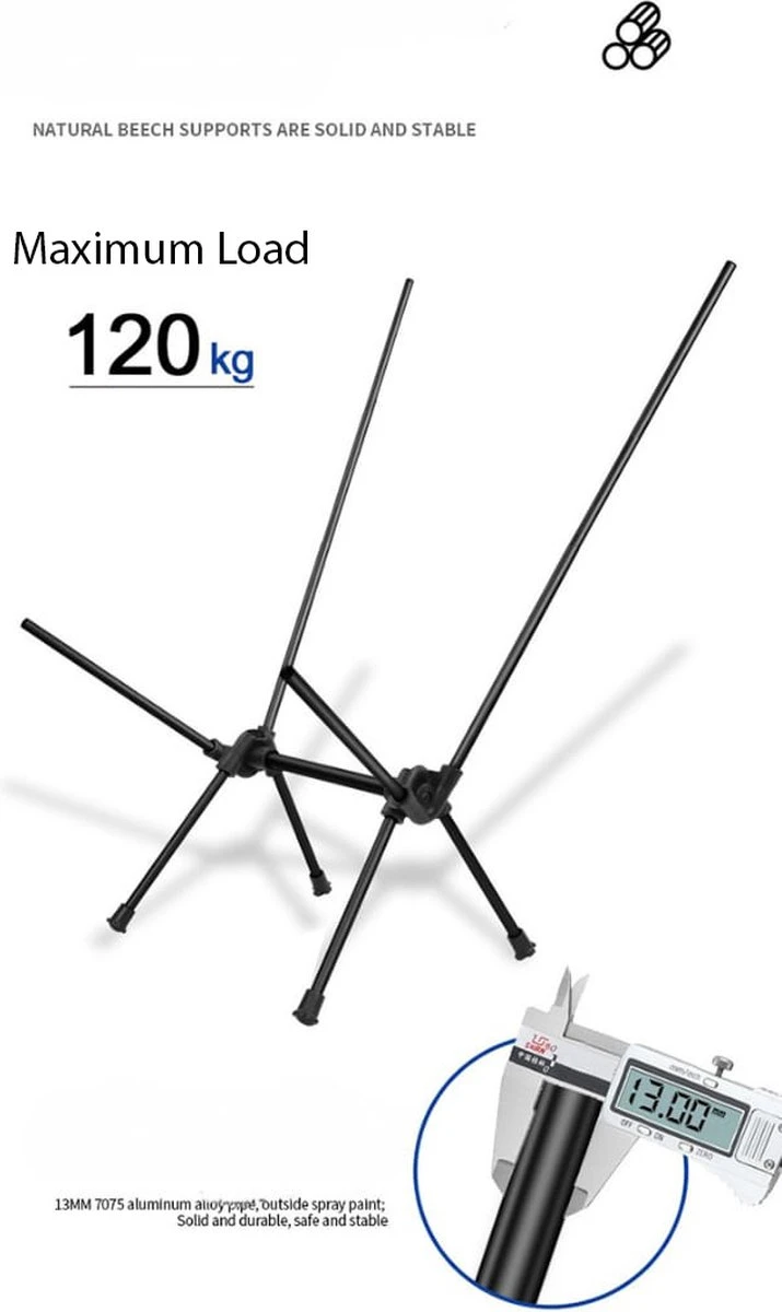 Lopoleis® Campingstoel – Campingstoel Opvouwbaar – Visstoel – Vouwstoel – Strandstoel – Inklapbaar – Lichtgewicht – Outdoor Stoel - Hoge Rugleuning 3 Lopoleis® Campingstoel – Campingstoel Opvouwbaar – Visstoel – Vouwstoel – Strandstoel – Inklapbaar – Lichtgewicht – Outdoor Stoel - Hoge Rugleuning - Afbeelding 3