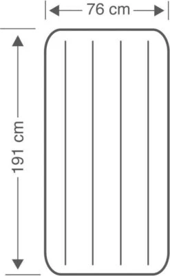 Intex Luchtbed - Classic Downy - Formaat: Cot - B76 X L191 X H25 Cm - 1 Pers. - Met Reparatieset 13 Intex Luchtbed - Classic Downy - Formaat: Cot - B76 X L191 X H25 Cm - 1 Pers. - Met Reparatieset -Kampeeruitrusting 737x1200