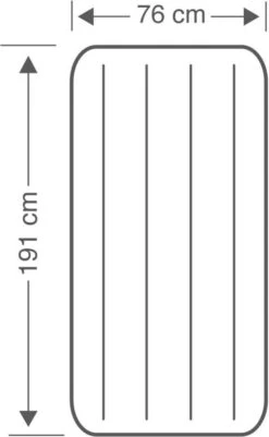 Intex Luchtbed - Downy - Formaat: Cot - B76 X L191 X H25 Cm - Ingebouwde Voetpomp- Met Reparatieset 13 Intex Luchtbed - Downy - Formaat: Cot - B76 X L191 X H25 Cm - Ingebouwde Voetpomp- Met Reparatieset -Kampeeruitrusting 740x1200