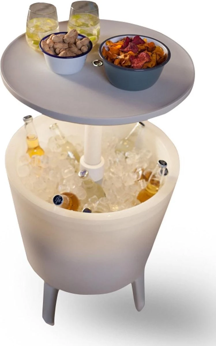 Keter Coolbar Partytafel – Lichtgevend - 49,5x49,5x57cm - Wit 4 Keter Coolbar Partytafel – Lichtgevend - 49,5x49,5x57cm - Wit - Afbeelding 4