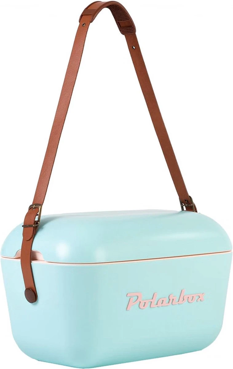 Merkloos Polarbox Koelbox Met Schouderband - Pastelgroen - 20 Liter - 45x30x(H)27cm 2 Merkloos Polarbox Koelbox Met Schouderband - Pastelgroen - 20 Liter - 45x30x(H)27cm - Afbeelding 2