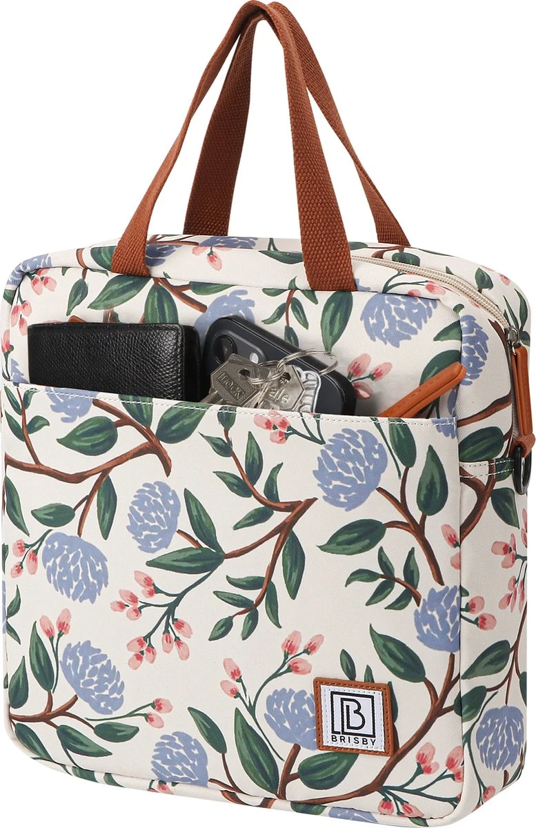 Brisby 4 Laags Geïsoleerde Koeltas - Lunchtas 7 Liter - Bloemetjes Wit 2 Brisby 4 Laags Geïsoleerde Koeltas - Lunchtas 7 Liter - Bloemetjes Wit - Afbeelding 2