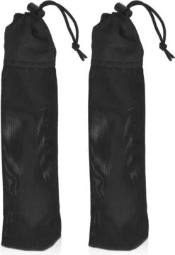 Navaris 2x Spork Titanium Campingbestek - Vork, Mes En Lepel In één - Bestek Voor Onderweg En Op Reis - Lichtgewicht - Inclusief Bewaarzakje -Kampeeruitrusting 820x1200 1