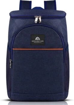 Needventure Koeltas - Lunchtas - Koelrugtas - Picknicktas - 20 Liter - Flessenhouder - Bieropener - Blauw
