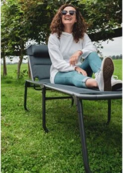 Travellife Barletta Ligbed - Antraciet / Donkergrijs -Kampeeruitrusting 854x1200