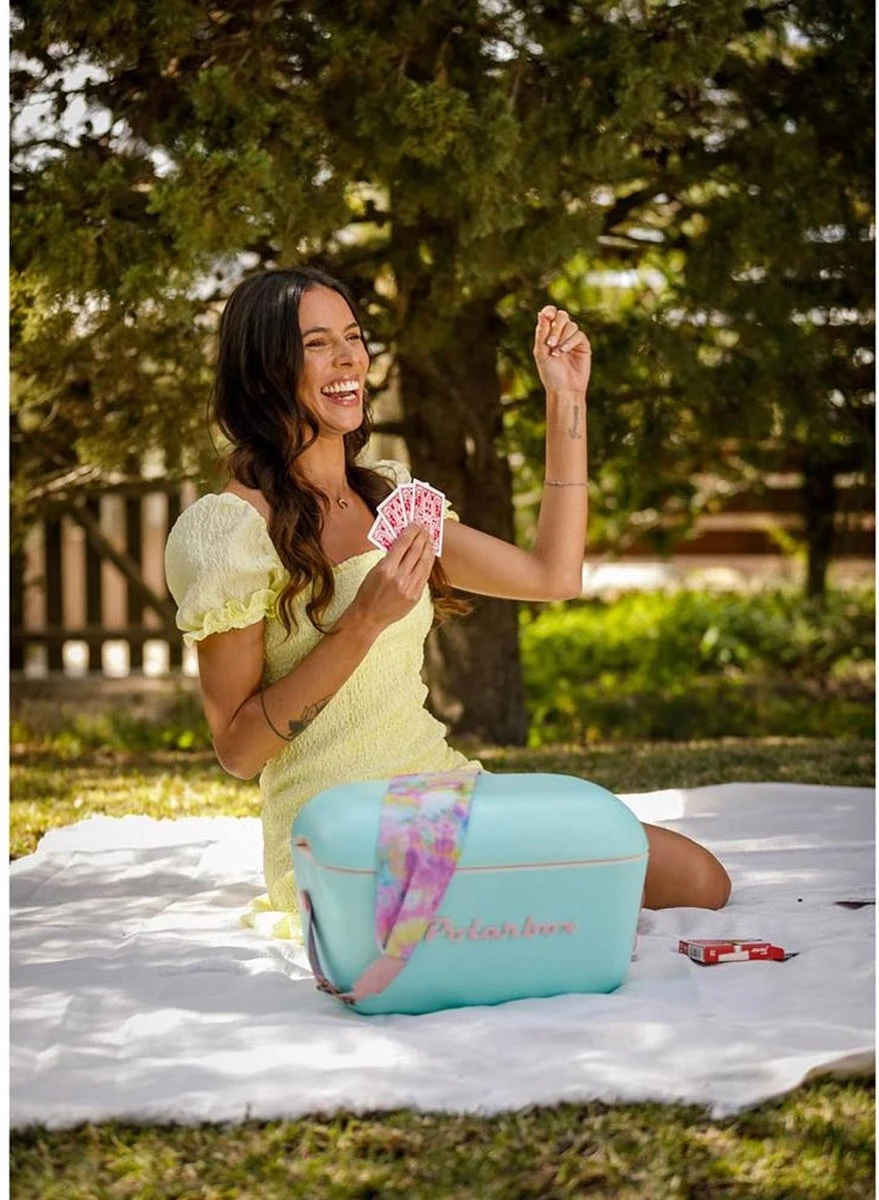 Merkloos Polarbox Koelbox Met Schouderband - Pastelgroen - 20 Liter - 45x30x(H)27cm 4 Merkloos Polarbox Koelbox Met Schouderband - Pastelgroen - 20 Liter - 45x30x(H)27cm - Afbeelding 4