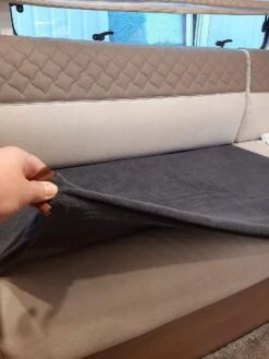 Bankhoes Voor Camper / Mobilhome / Caravan Carré Stretch Badstofhoes Per Stuk Kleur Antraciet Universeel Model -Kampeeruitrusting 900x1200 24