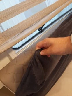 Bankhoes Voor Camper / Mobilhome / Caravan Carré Stretch Badstofhoes Per Stuk Kleur Antraciet Universeel Model -Kampeeruitrusting 900x1200 25