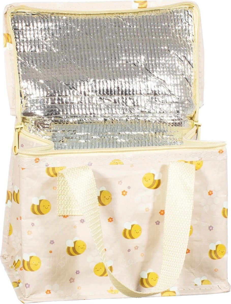 Lunchtasje/ Koeltasje Bijen / Happy Bee Van Sass & Belle 2 Lunchtasje/ Koeltasje Bijen / Happy Bee Van Sass & Belle - Afbeelding 2