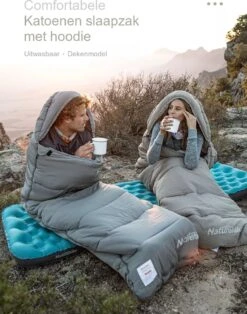 Naturehike® Slaapzak Katoen - 6 Tot 1 Graden - Slaapzakken Volwassenen - 220*80cm - 4 Seizoenen Slaapzak Lente, Zomer, Herfst & Winter - Lichtgewicht & Waterdicht -Kampeeruitrusting 943x1200