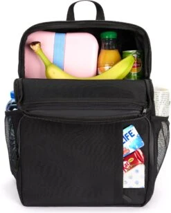 Sunflake Koeltas Rugzak (28L) - Geschikt Voor 16 Blikjes - Lunchtas Voor Dames En Heren - Zwart -Kampeeruitrusting 961x1200 6