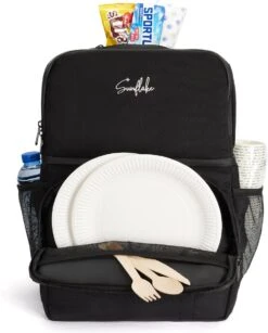 Sunflake Koeltas Rugzak (28L) - Geschikt Voor 16 Blikjes - Lunchtas Voor Dames En Heren - Zwart -Kampeeruitrusting 966x1200 3